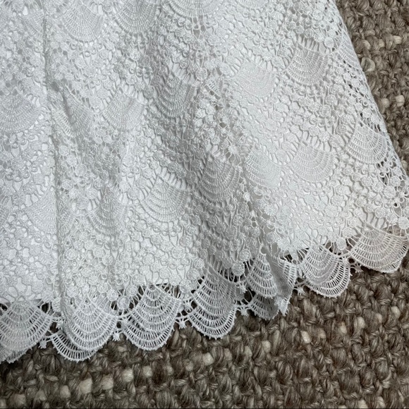 WHBM White Lace Overlay Dress NWT - Picture 6 of 8